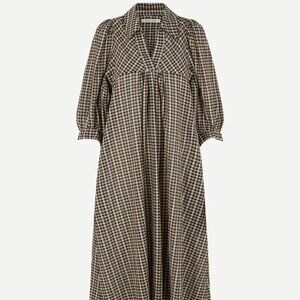 Samsoe & Samsoe Opal Dress Orchid Check, Size M.